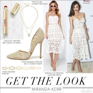 Lulu’s Pinnacle of Prestige Lace Dress, Size S